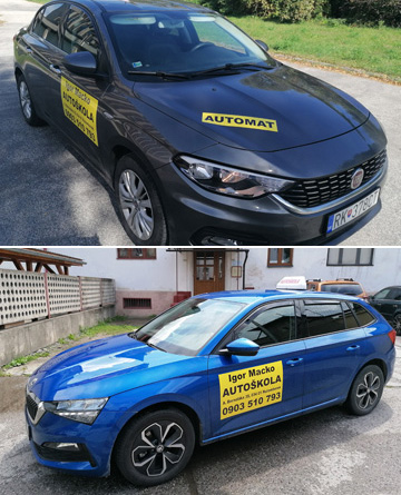 autoškola Ružomberok vozidlá